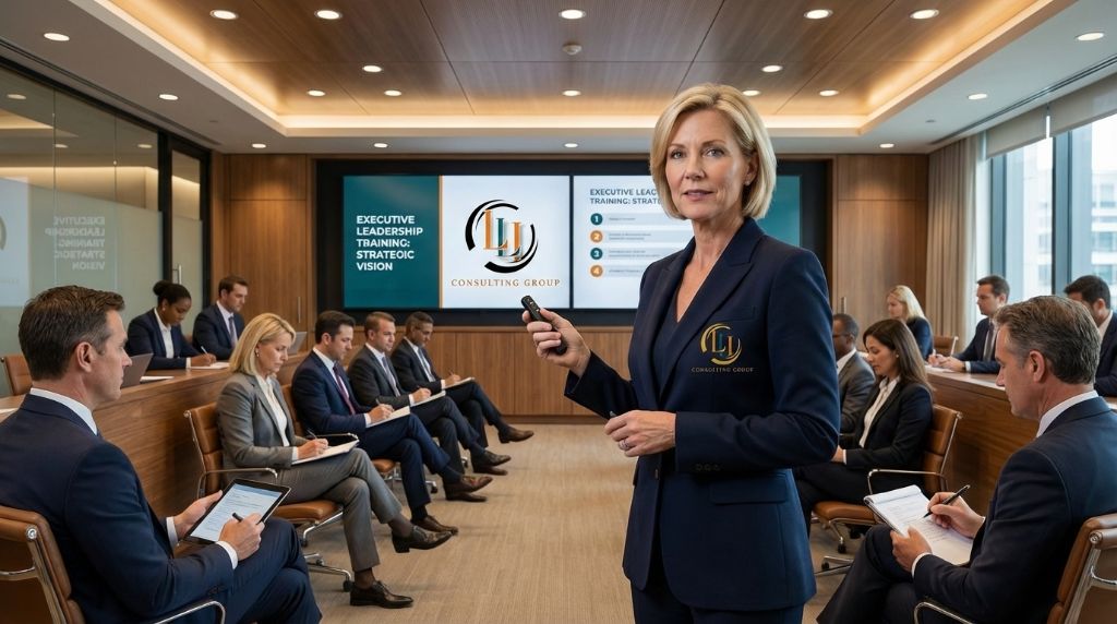 Executive leadership training session with LLI Consulting Group LLC